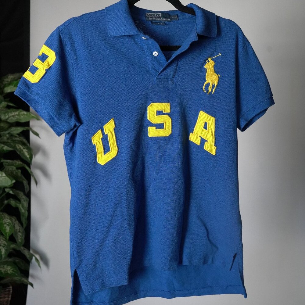 Ralph Lauren Polo, big pony, USA shirt, size medium